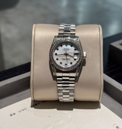Rolex Datejust 904L Steel 31mm Imported Movement Women Silver Strap Watch